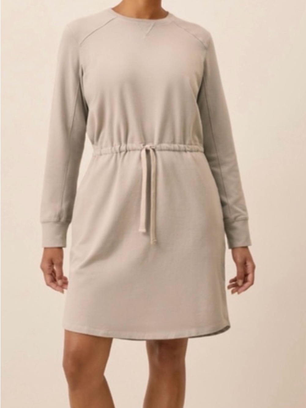 Pact Organic Cotton Women's Nickel Grey CloudKnit Sweatshirt Dress Size M
